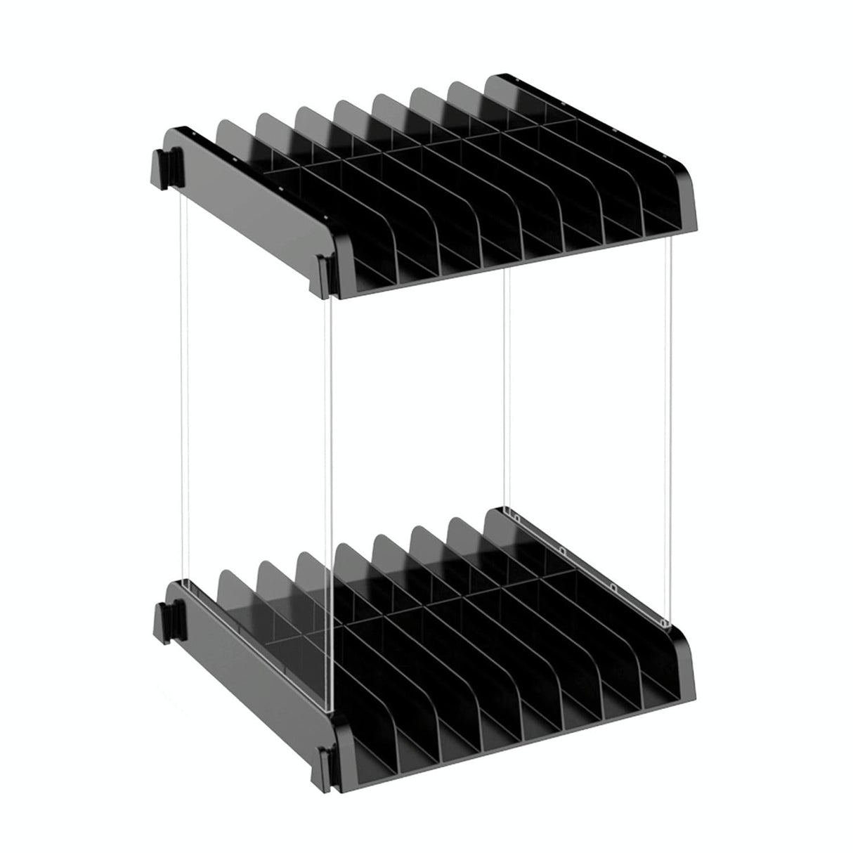 Wall-mounted Game Card Cd Storage Bracket - Black