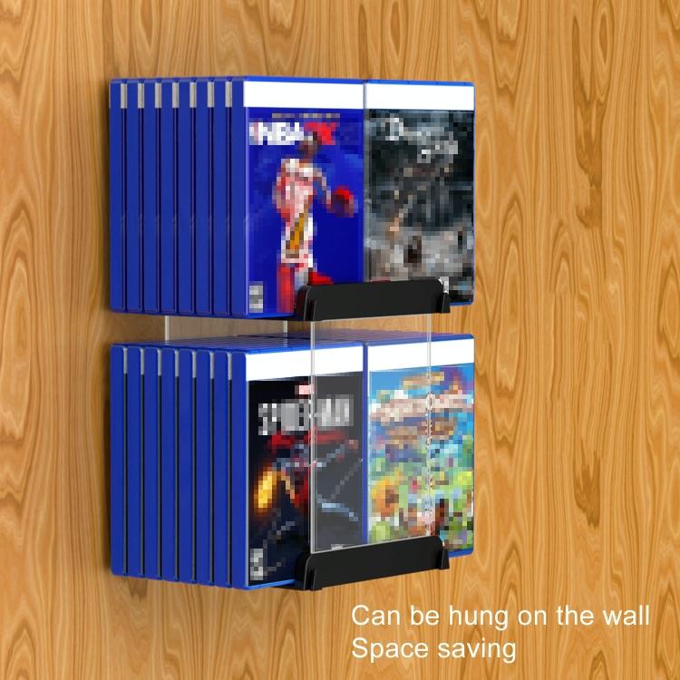 Wall-mounted Game Card Cd Storage Bracket - Black