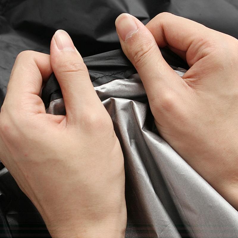 Outdoor Furniture Cover - Rainproof & Dustproof - 221x53x61cm - Black / Silver