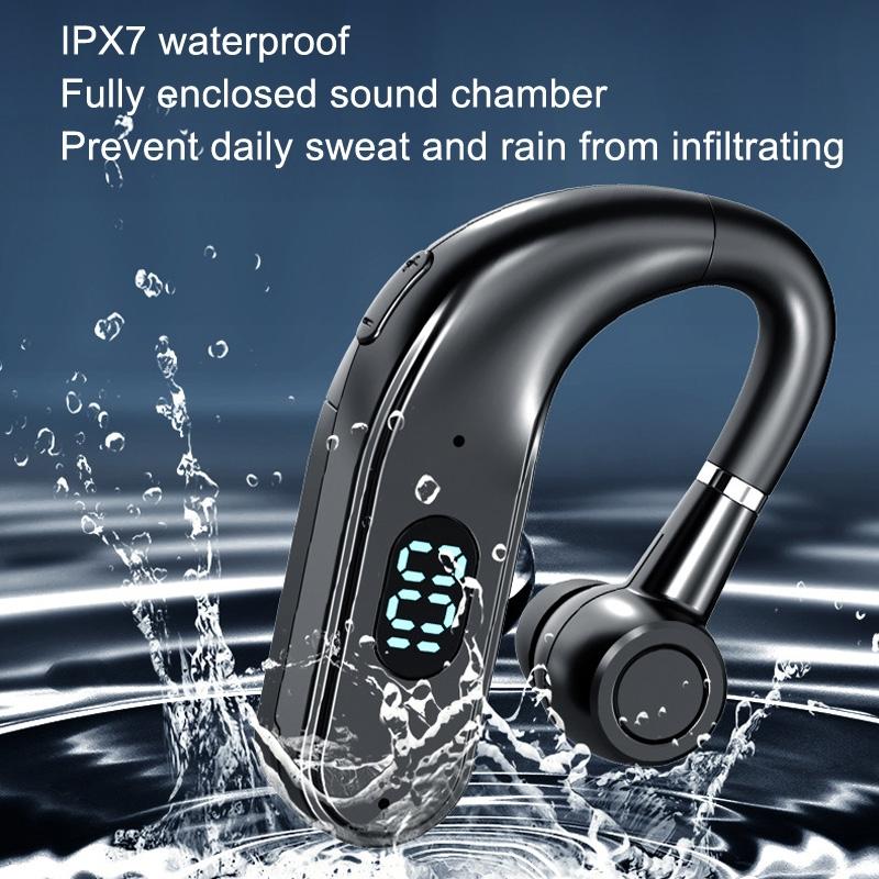 X5 Standard Bluetooth Hanging Ear Sports Headset with Digital Display