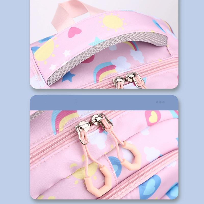 Kids Backpack Set with Lunch Bag & Pencil Case - 3 in 1 - Pink