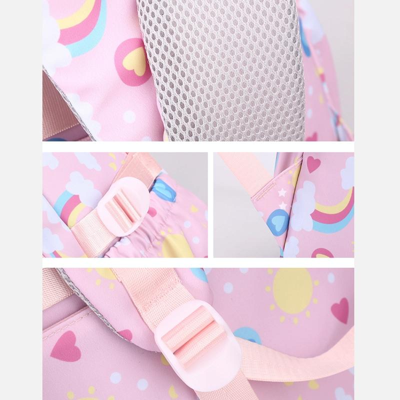 Kids Backpack Set with Lunch Bag & Pencil Case - 3 in 1 - Pink