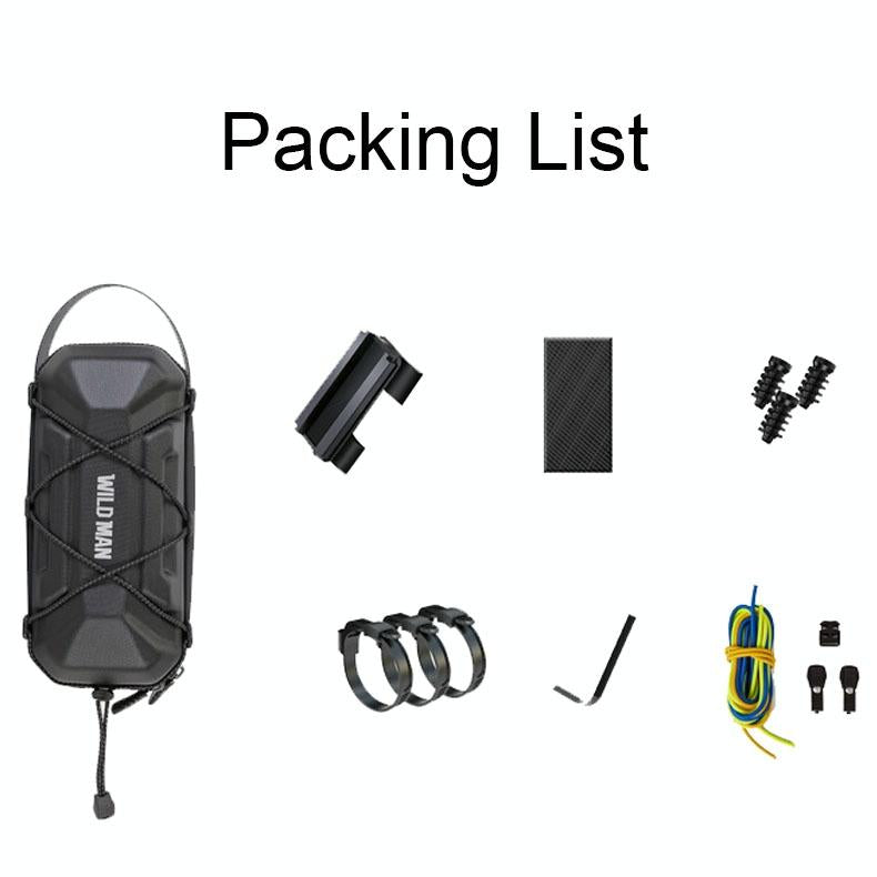 Electric Scooter Bag - Hard Shell Foldable Hanging Black