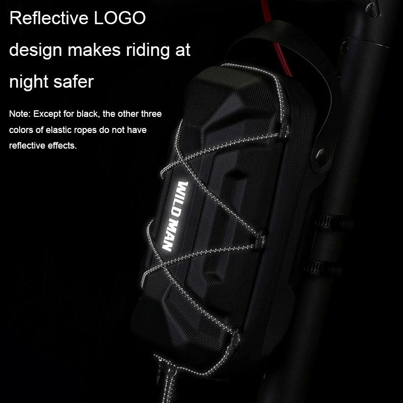 Electric Scooter Bag - Hard Shell Foldable Hanging Black