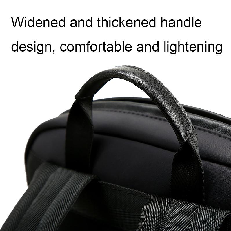 Black Anti-theft Laptop Backpack with Wear-resistant Design