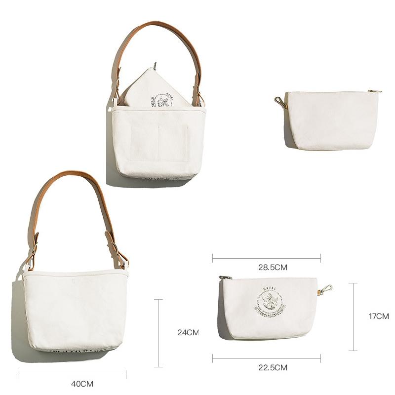 Retro Print Crossbody Bag White