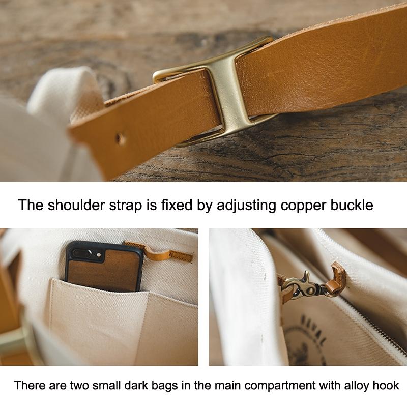 Retro Print Crossbody Bag White