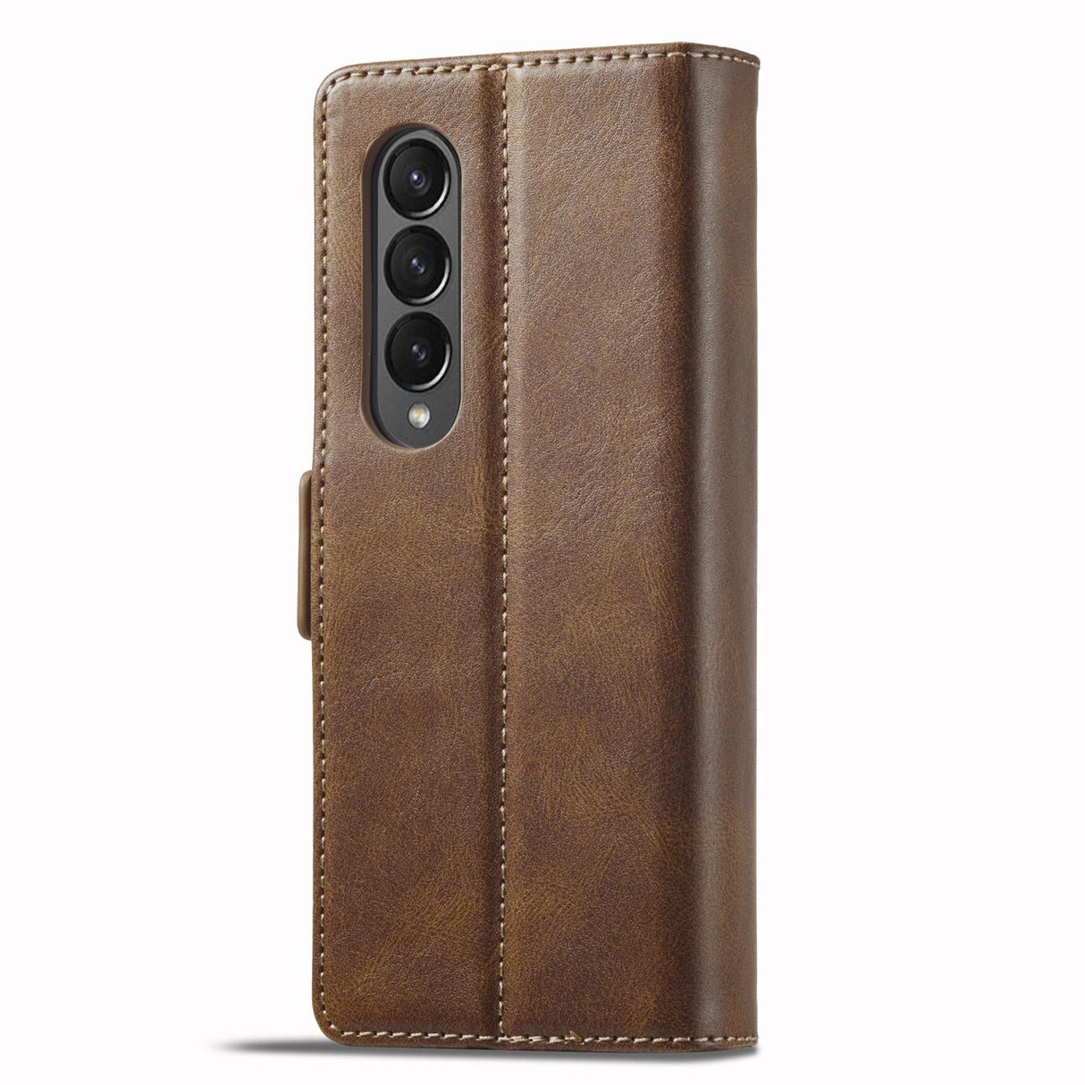 For Samsung Galaxy Z Fold4 5G Rfid Leather Phone Case - Secure & Stylish - Brown