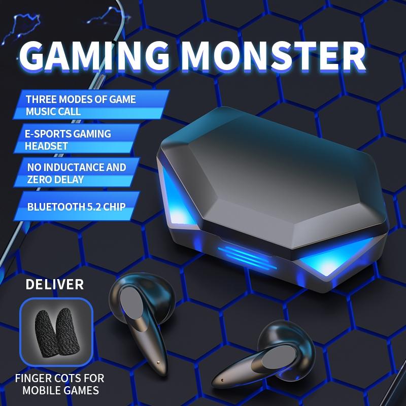 True Stereo Touch Gaming Bluetooth Earphones - G20 Tws 5.2 - Black