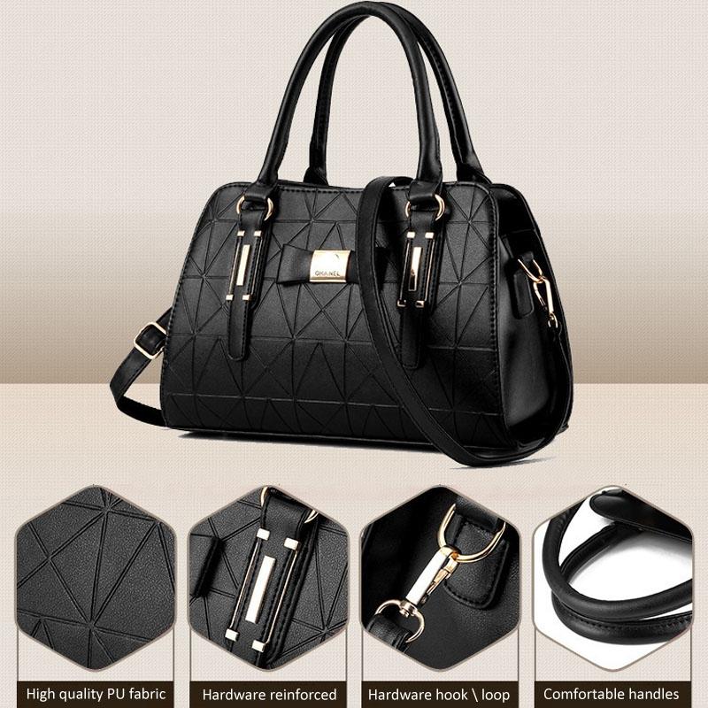Embossed Bowknot Shoulder Bag For Women - White