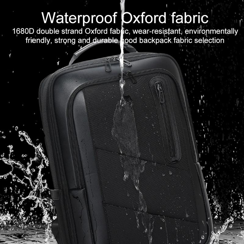 18 Inch Waterproof Double Shoulder Backpack With Usb Black
