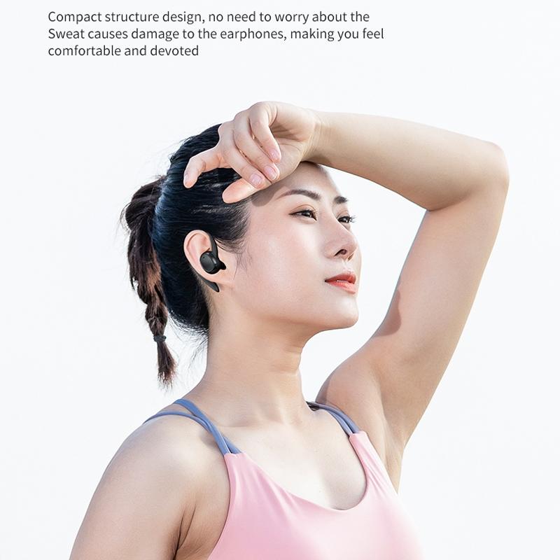 Wireless Stereo Earphones with Charging Case - Black