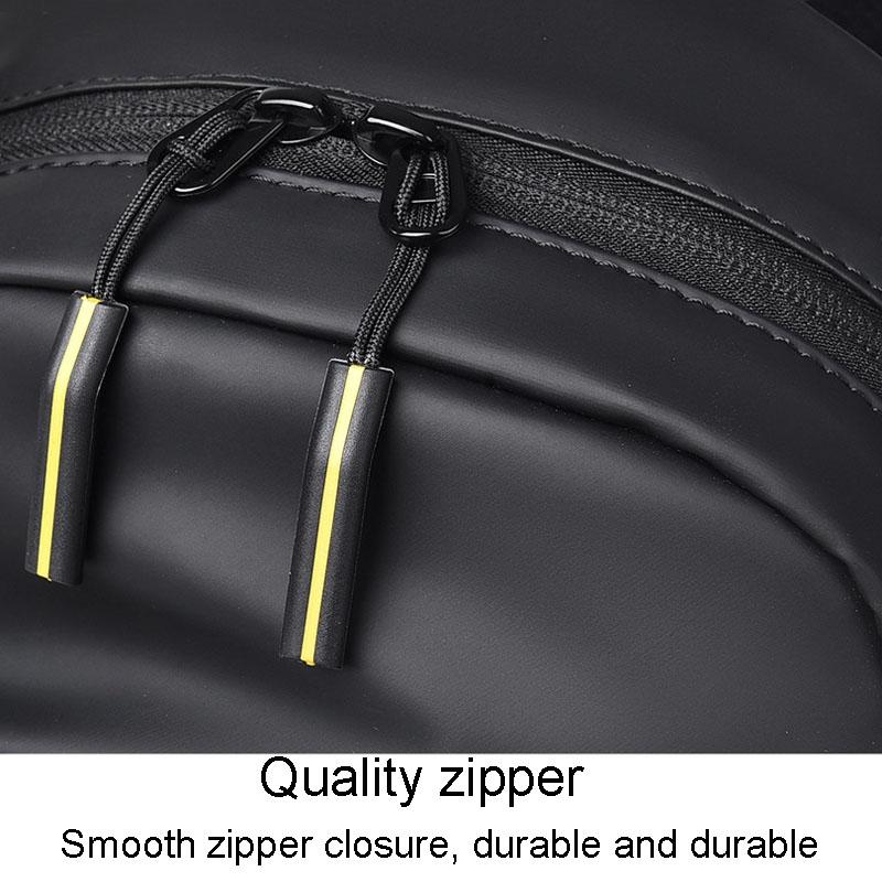 Large Capacity Waterproof Crossbody Chest Bag - Black