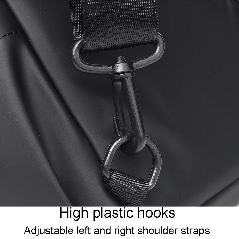 Large Capacity Waterproof Crossbody Chest Bag - Black