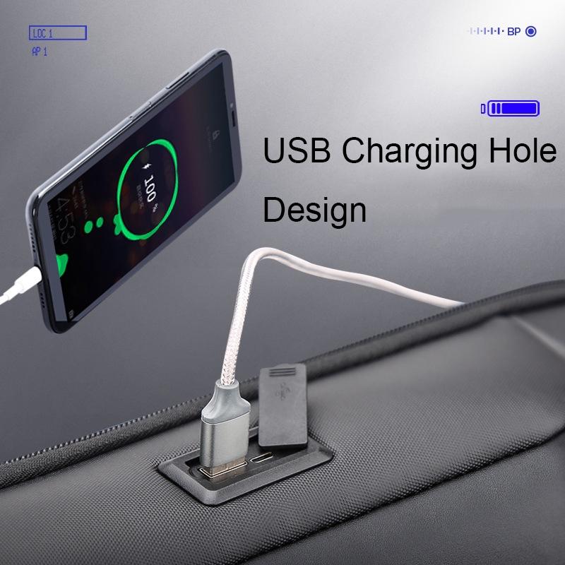 Waterproof Laptop Backpack with Usb Port - Large Capacity Lightweight Black