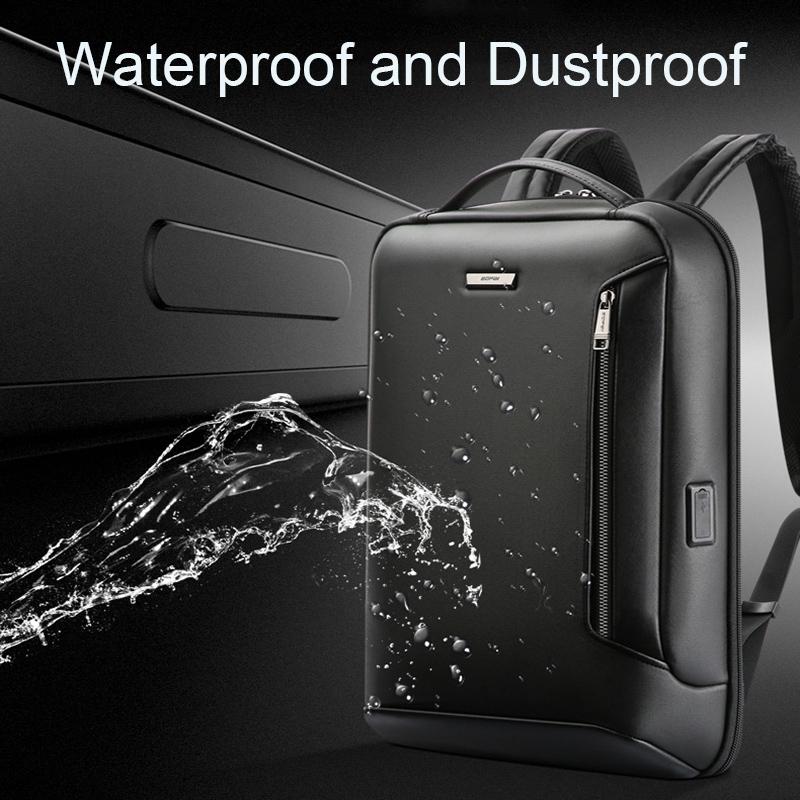 Waterproof Laptop Backpack with Usb Port - Large Capacity Lightweight Black