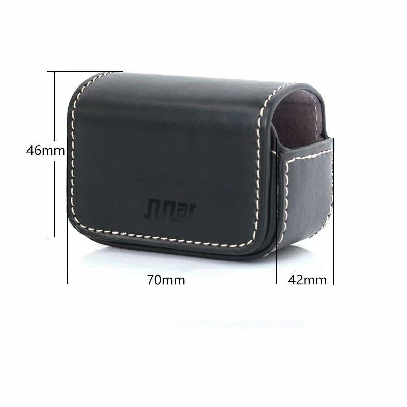 Waterproof Mini Leather Case for Dji Action Gopro Sjcam Xiaomi Mi Jia - Storage Box - Black