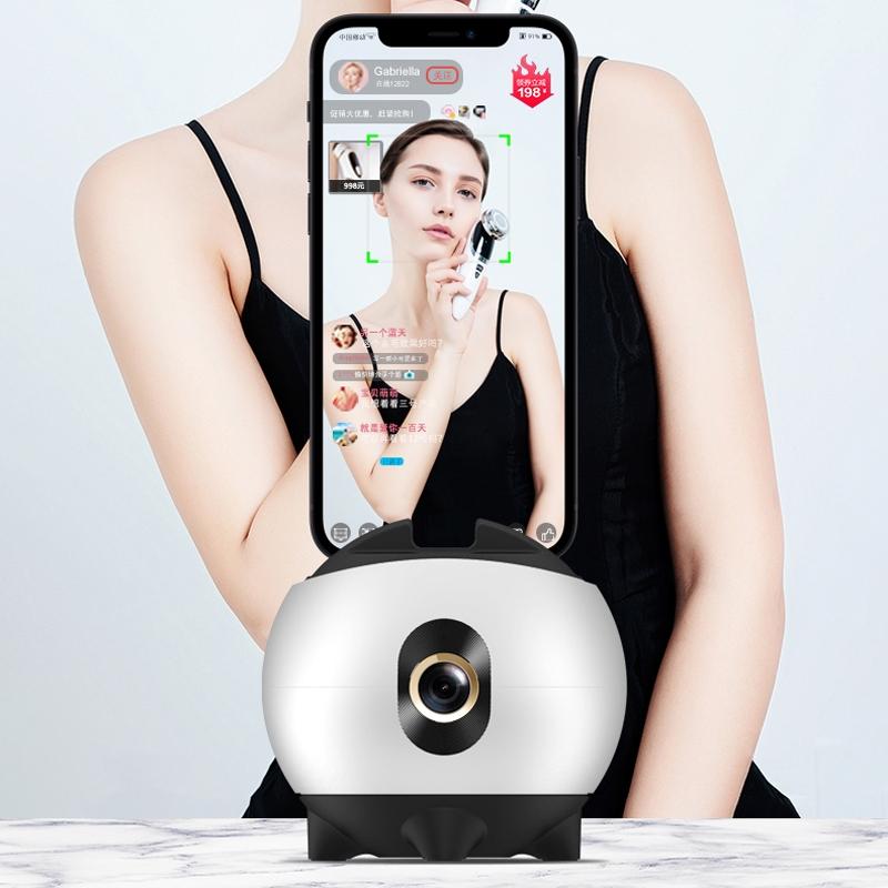 Smart Follow Shot Gimbal for Live Streaming - Rechargeable - White
