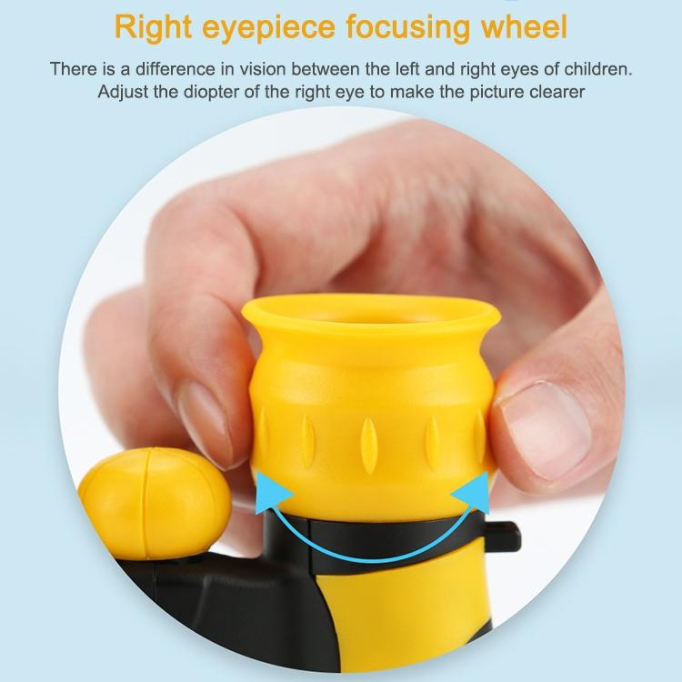 High Magnification Children's Outdoor Telescope - Hd Quality - Yellow