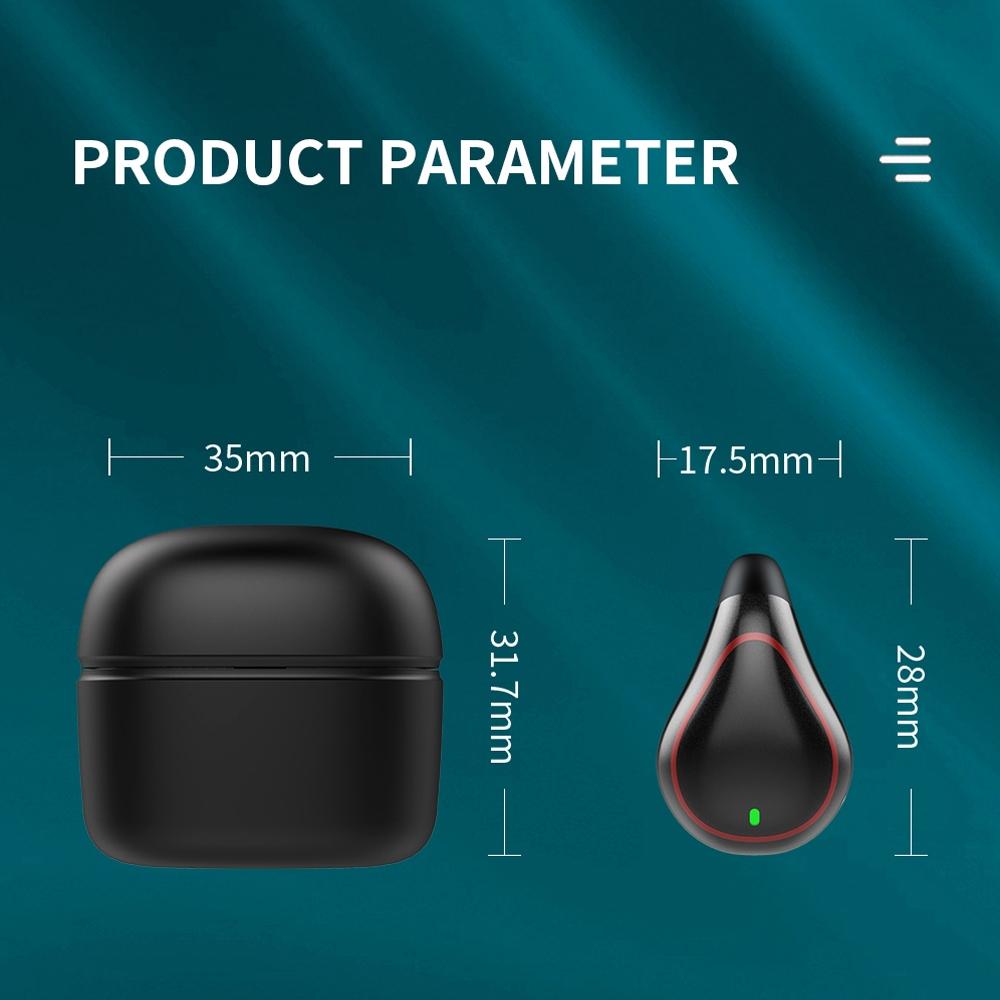 Wireless Bone Conduction Earphone with Bluetooth 5.0 - Black