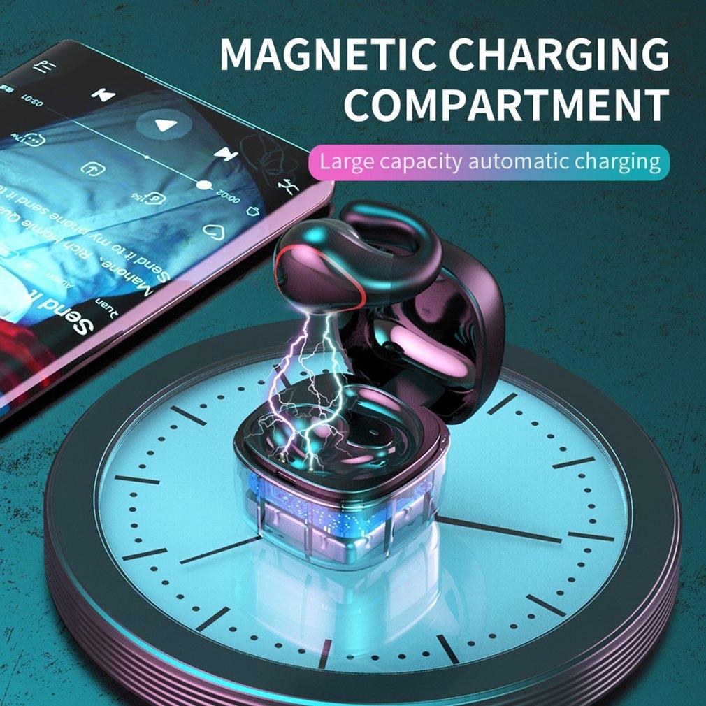 Wireless Bone Conduction Earphone with Bluetooth 5.0 - Black