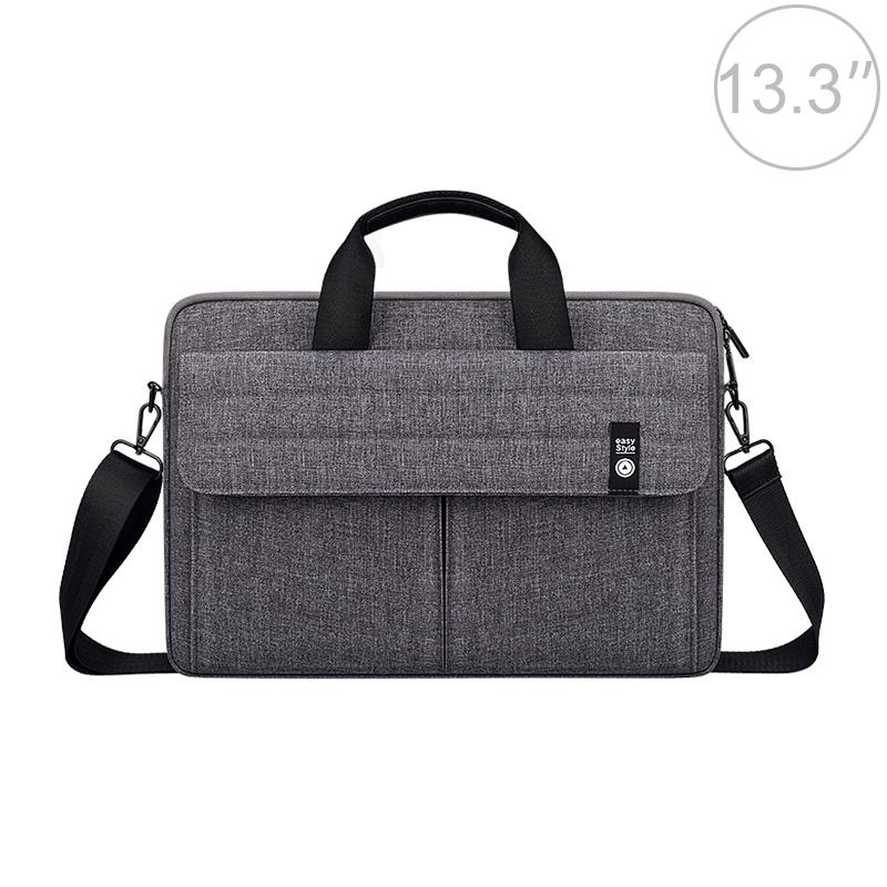 13.3 Inch Laptop Carrying Bag with Shoulder Strap - Handheld Briefcase Style - Black