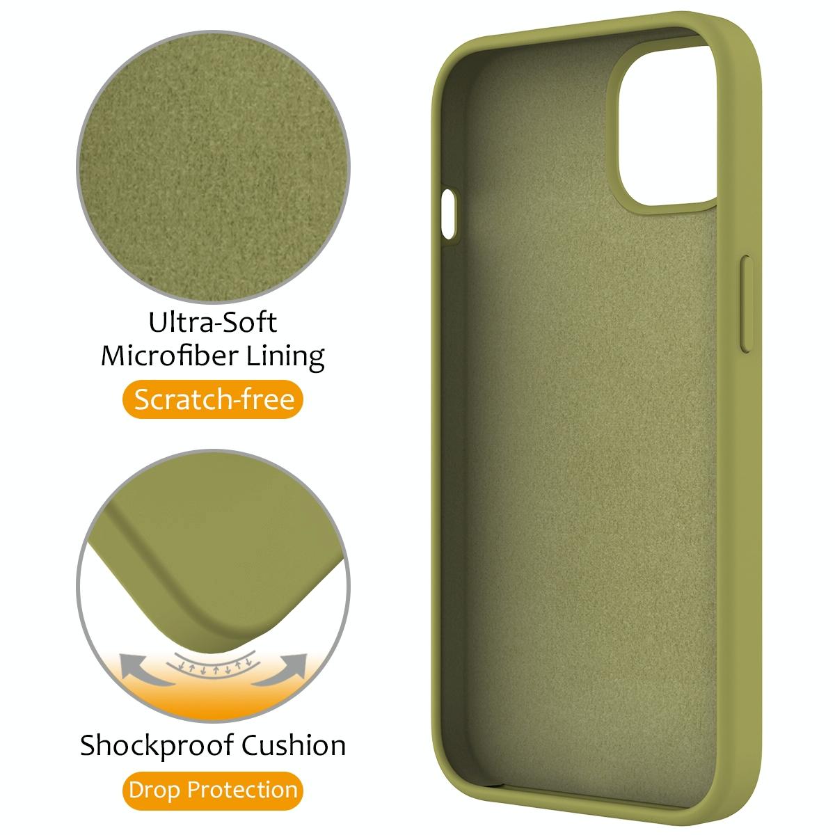 15 Iphone Magsafe Magnetic Liquid Silicone Case With Ring Holder - If Applicable