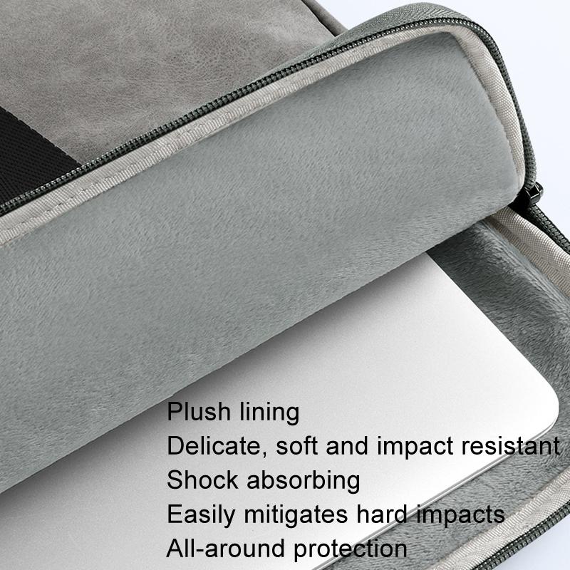 14 Inch Portable Business Travel Bag for Notebooks - Light Gray - 15 Inch