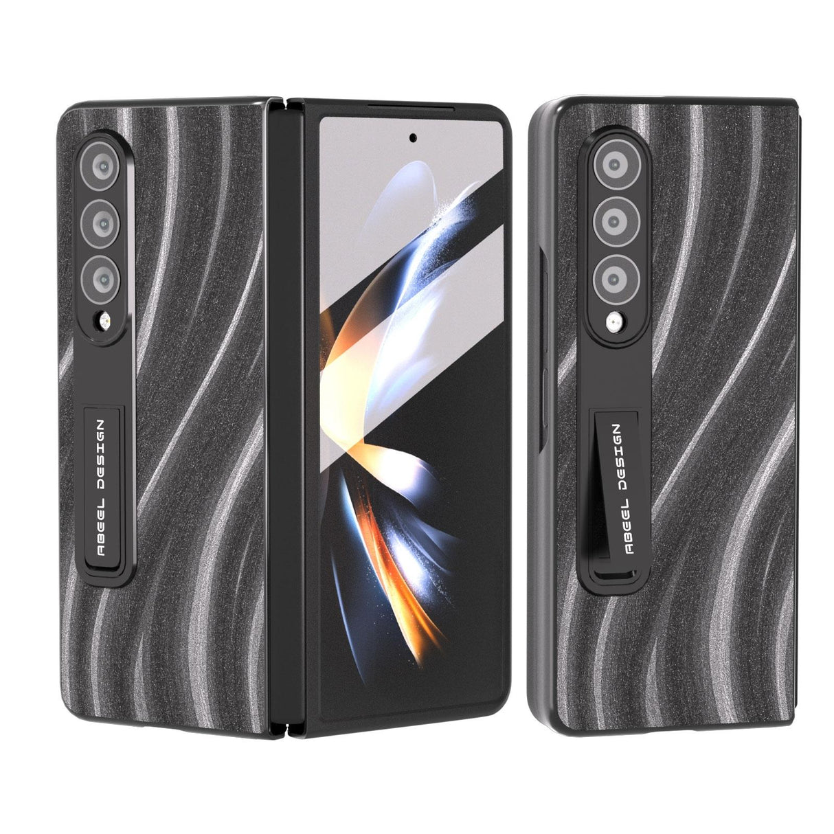 For Samsung Galaxy Z Fold4 5G Galactic Pattern Phone Case - Integrated Protection - Grey