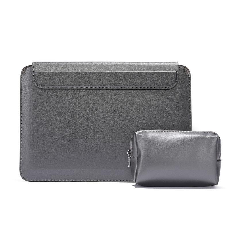 Multifunctional Laptop Bag Stand - Fits 13.3-14 Inches - Black - Gray