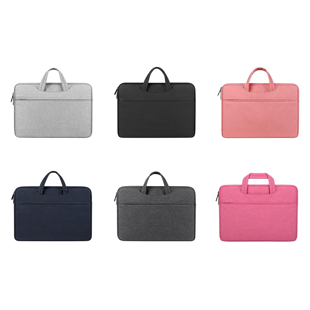 Waterproof Laptop Handbag - Large Capacity Shock-absorbing - Fits 14.1-15.4 Inches - Grey
