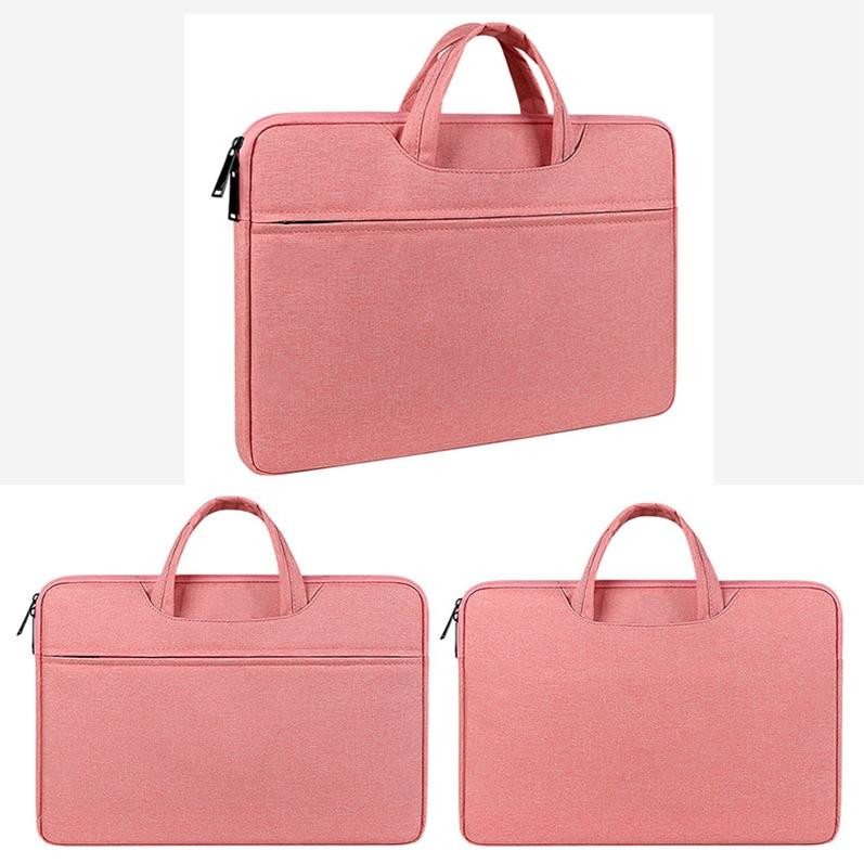 Waterproof Laptop Handbag - Large Capacity Shock-absorbing - Fits 14.1-15.4 Inches - Grey