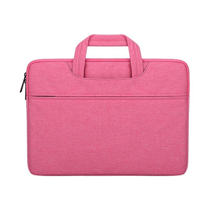 Waterproof Laptop Handbag - Large Capacity Shock-absorbing - Fits 14.1-15.4 Inches - Grey