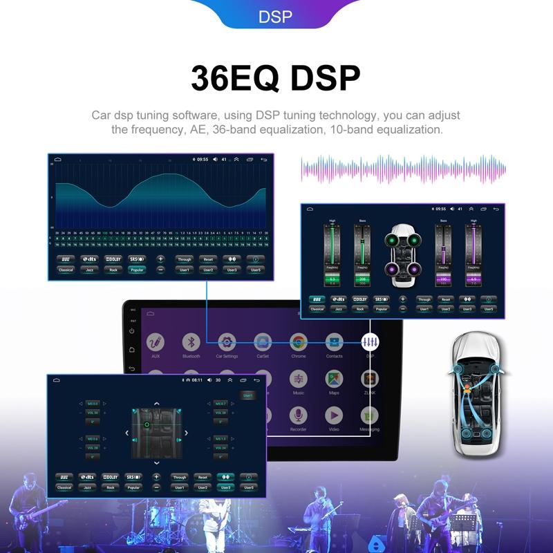 9 Inch 8-Core Carplay Android Navigation Monitor 2 + 32G Memory - Standard 4 + 64G