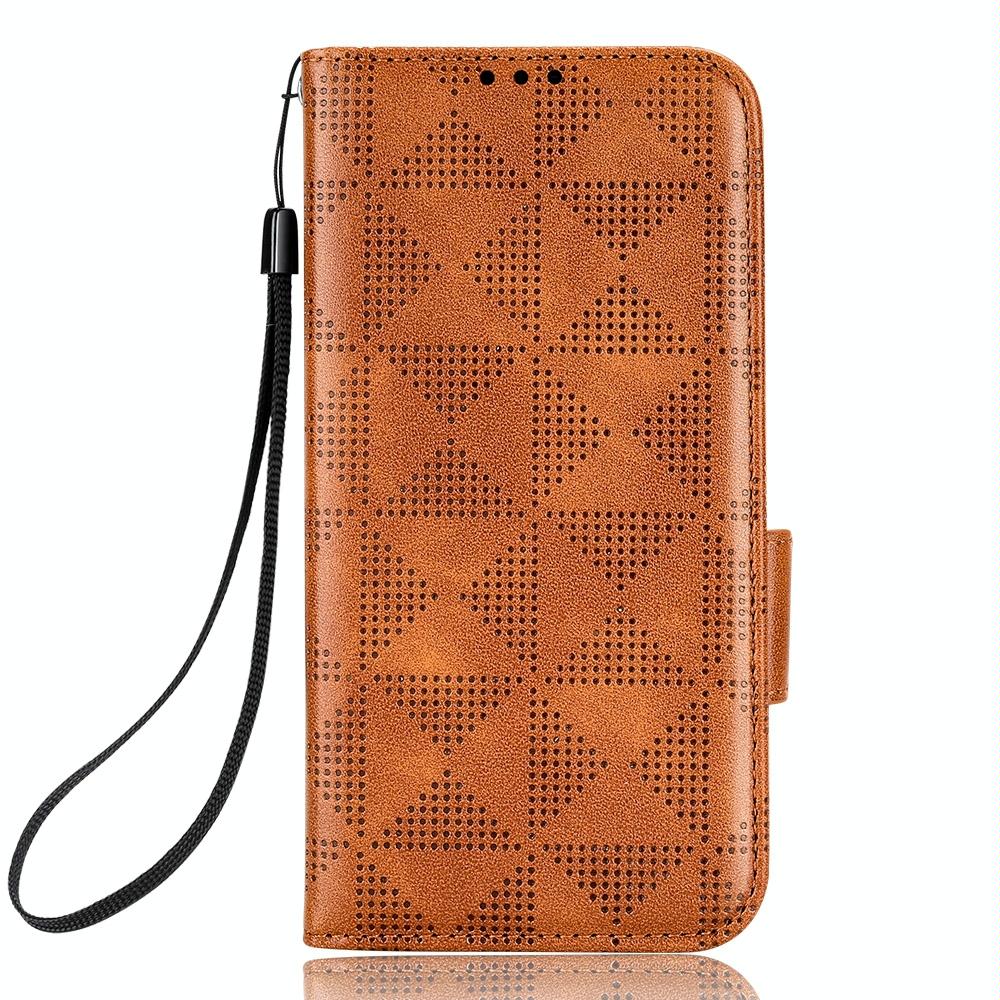 For Samsung Galaxy Z Fold4 5G Symmetrical Leather Triangle Phone Case - Black