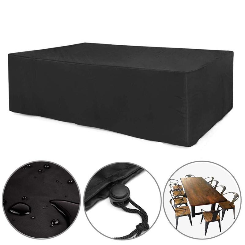 Waterproof Outdoor Furniture Cover - 213x132x74cm - Dustproof & Uv-proof - Oxford Cloth - Black