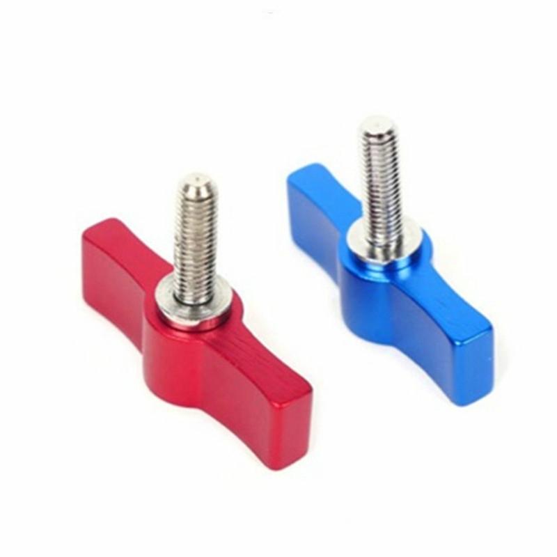 10pcs T-shaped Multi-directional Screw with M6 Aluminum Alloy Handle - Red