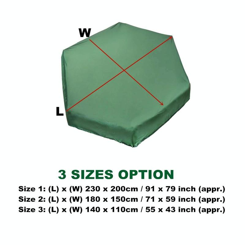 Waterproof Hexagonal Toy Cover - Uv & Dust-proof - 140x110cm - Green