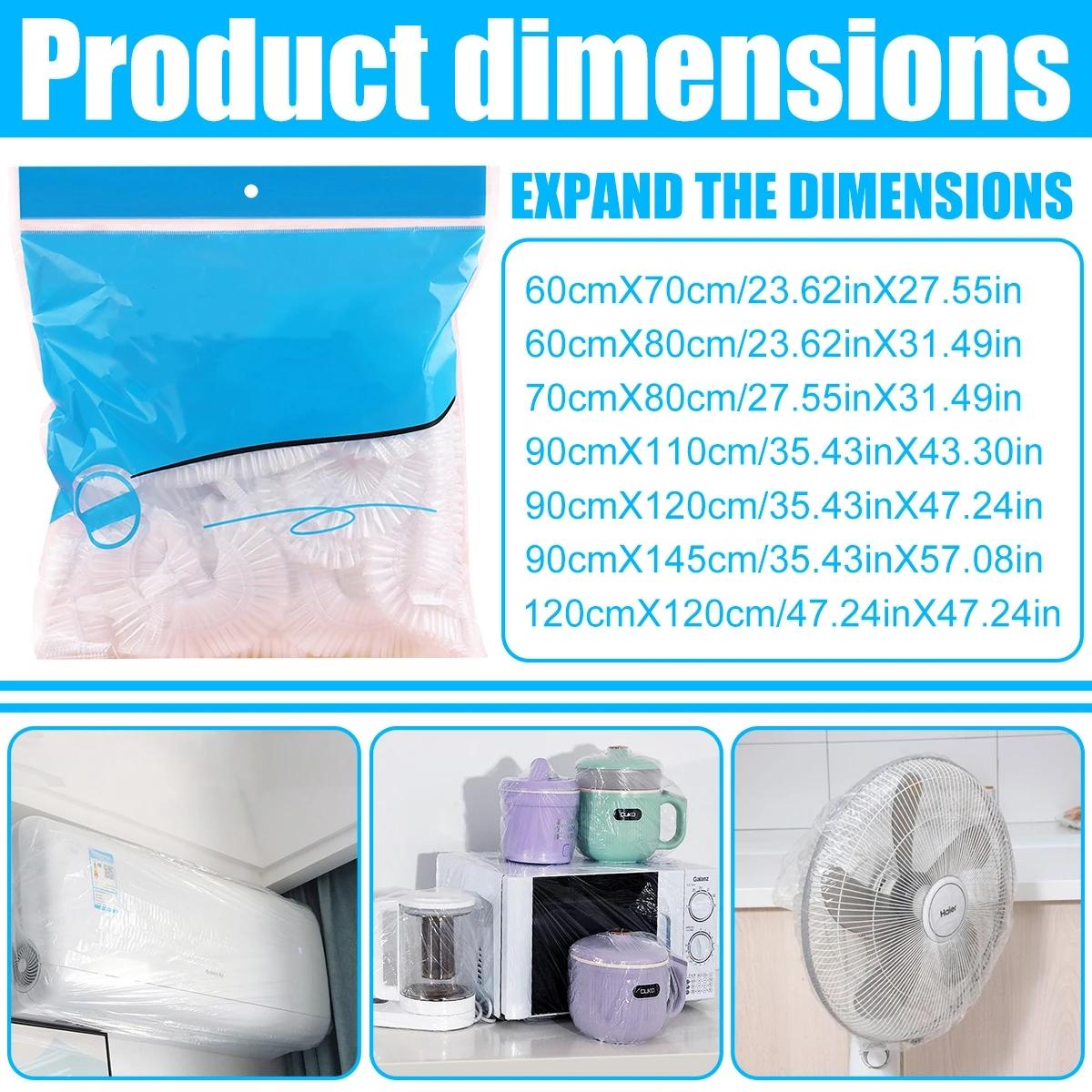 10-pack Disposable Dust Covers for Electric Cooker and Oven - 120x120cm White - 90X110Cm