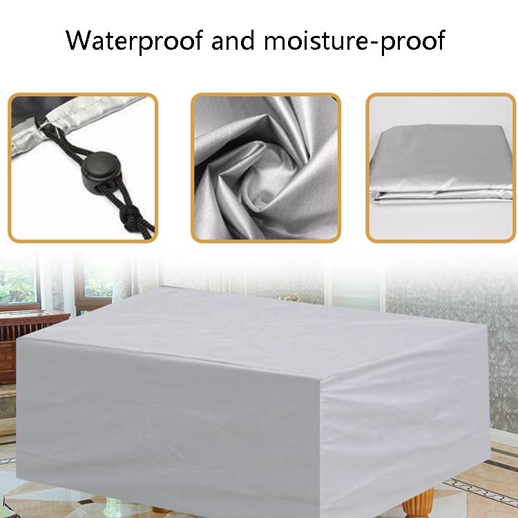 Water-repellent Billiard Table Cover - 287x155x82cm - Black