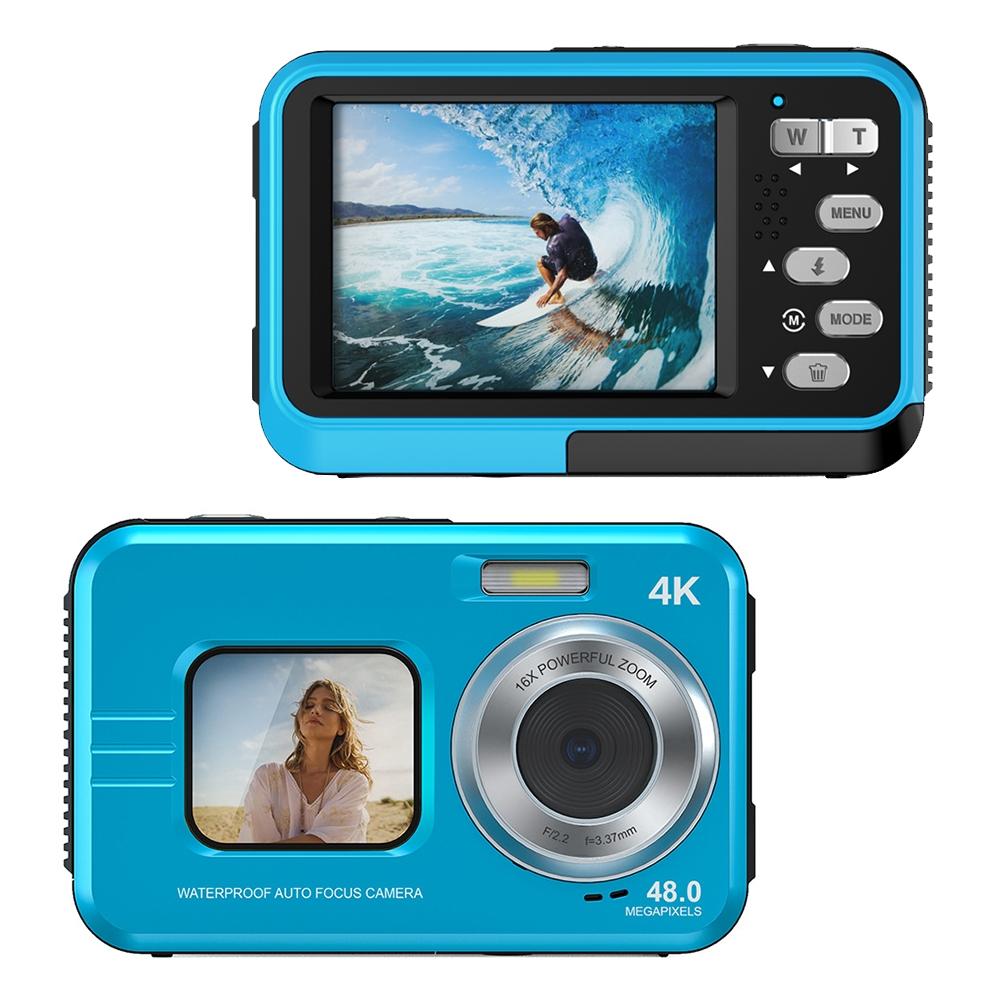 Waterproof 48mp Dual Screen Outdoor Camera - Wdc901 - Black