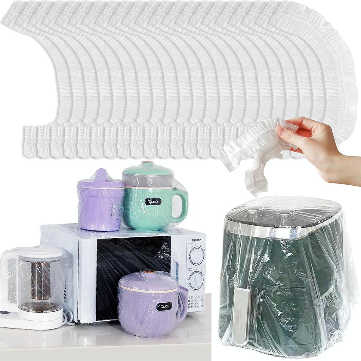 10-pack Disposable Dust Covers for Electric Cooker and Oven - 120x120cm White - 120X120Cm