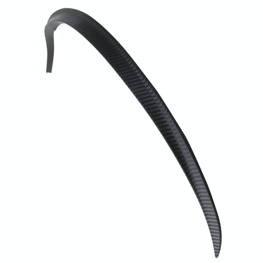 2 Pcs 45Cm Car Stickers Rubber Large Round Arc Strips Universal Fender Flares Wheel Eyebrow Decal Sticker Eyebrow Car-Covers Black Striped Round Arc Strips - 75 X 2Cm