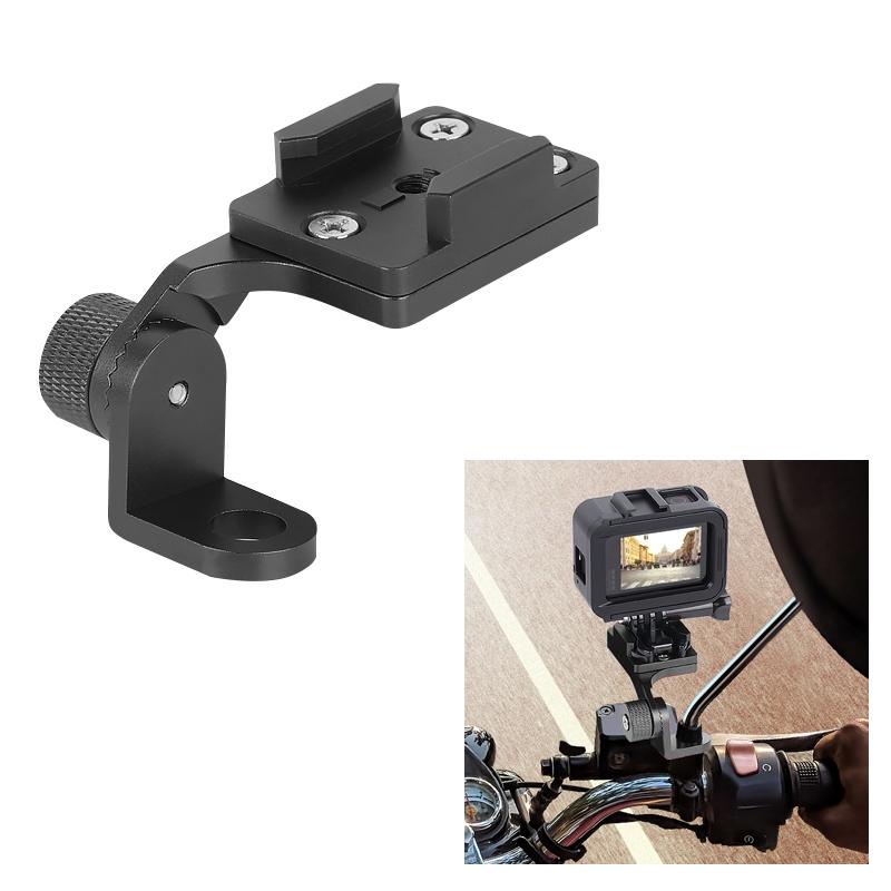 Universal Motorcycle Phone Bracket for Action Cameras - Black