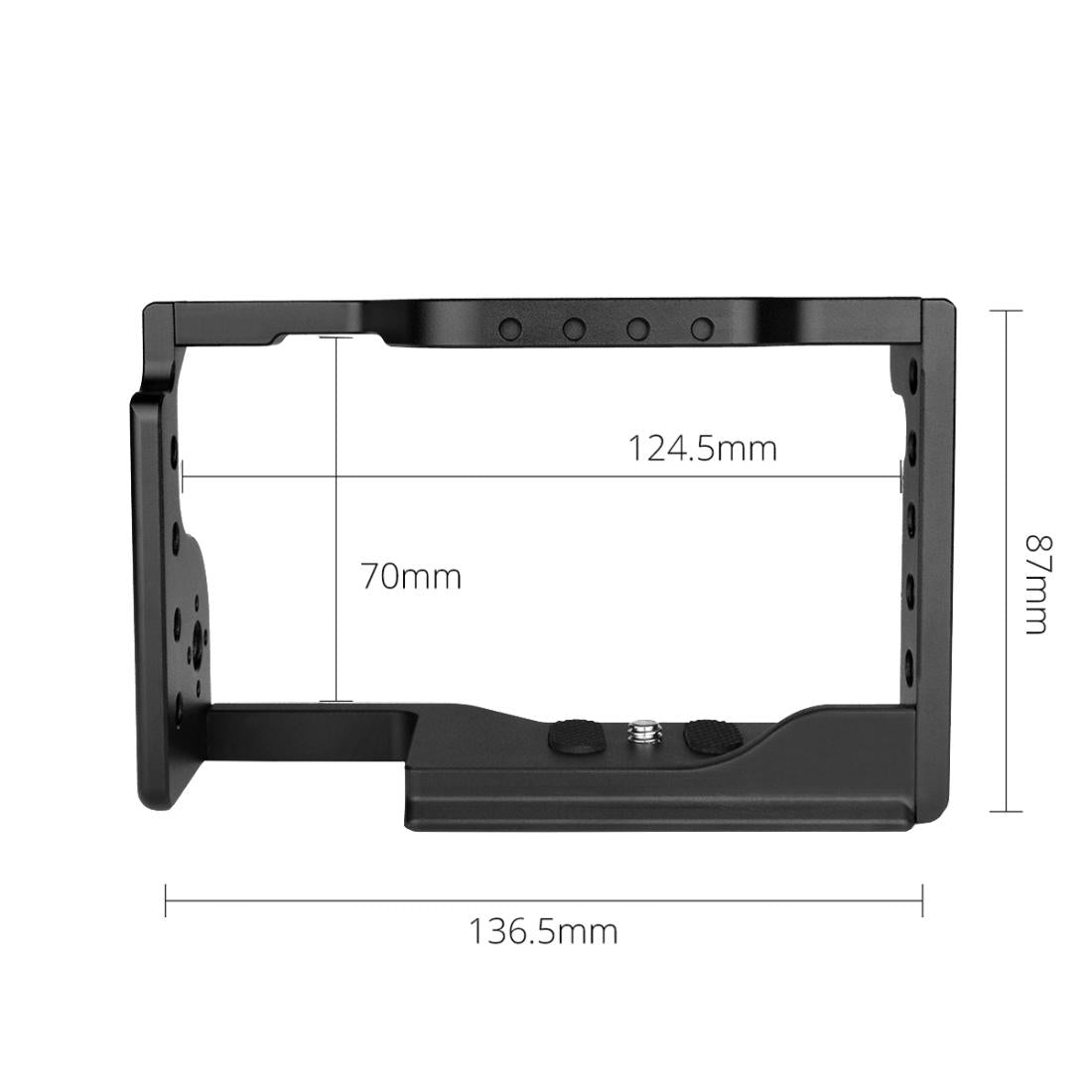 Video Camera Stabilizer Cage - Black for Sony A6600