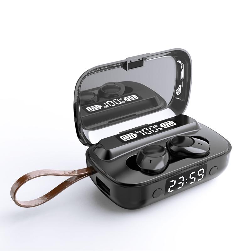 Touch Bluetooth Earphones with Dual Noise Cancellation and Charging Box