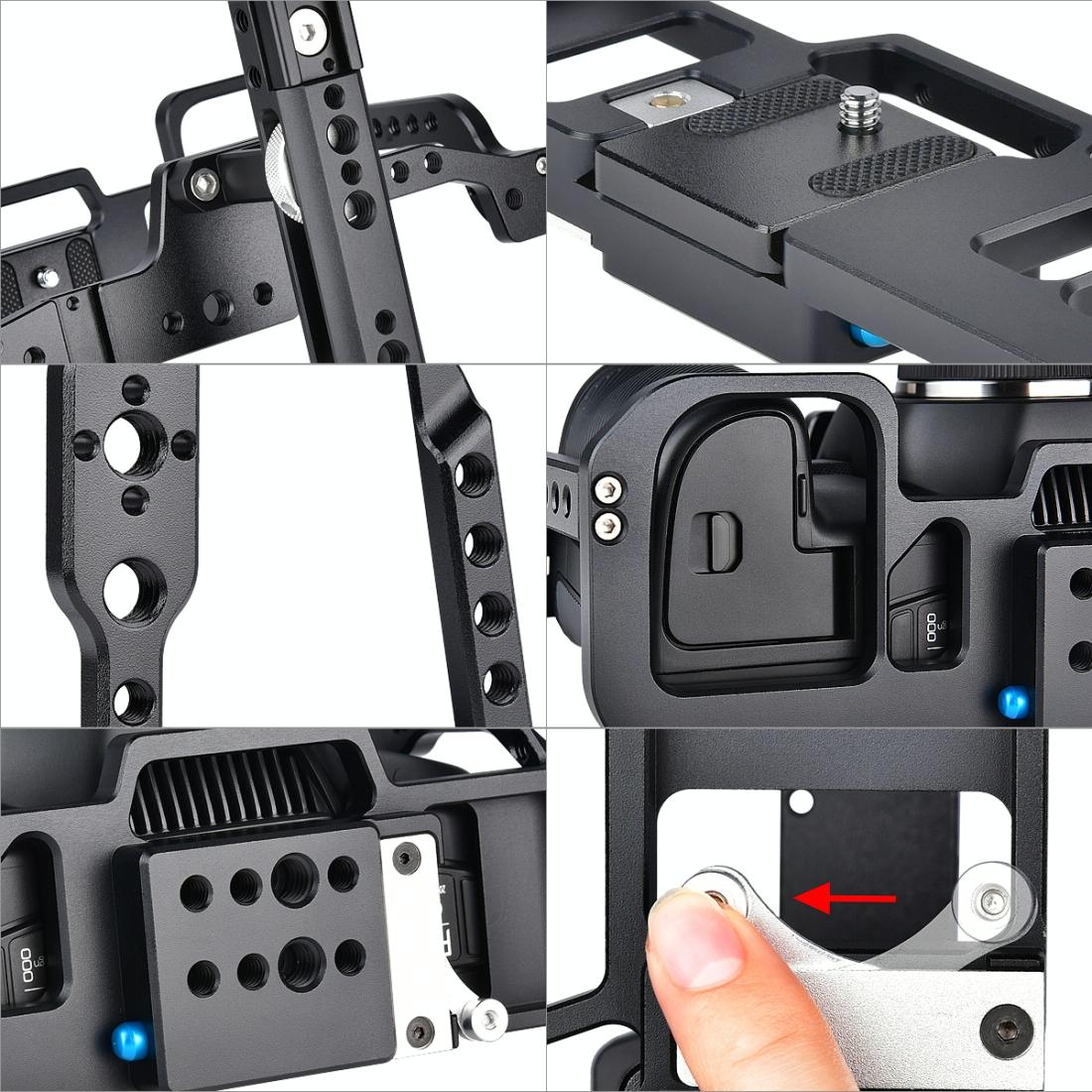 Video Camera Cage Stabilizer For Dji Bmpcc 4K - Black C9