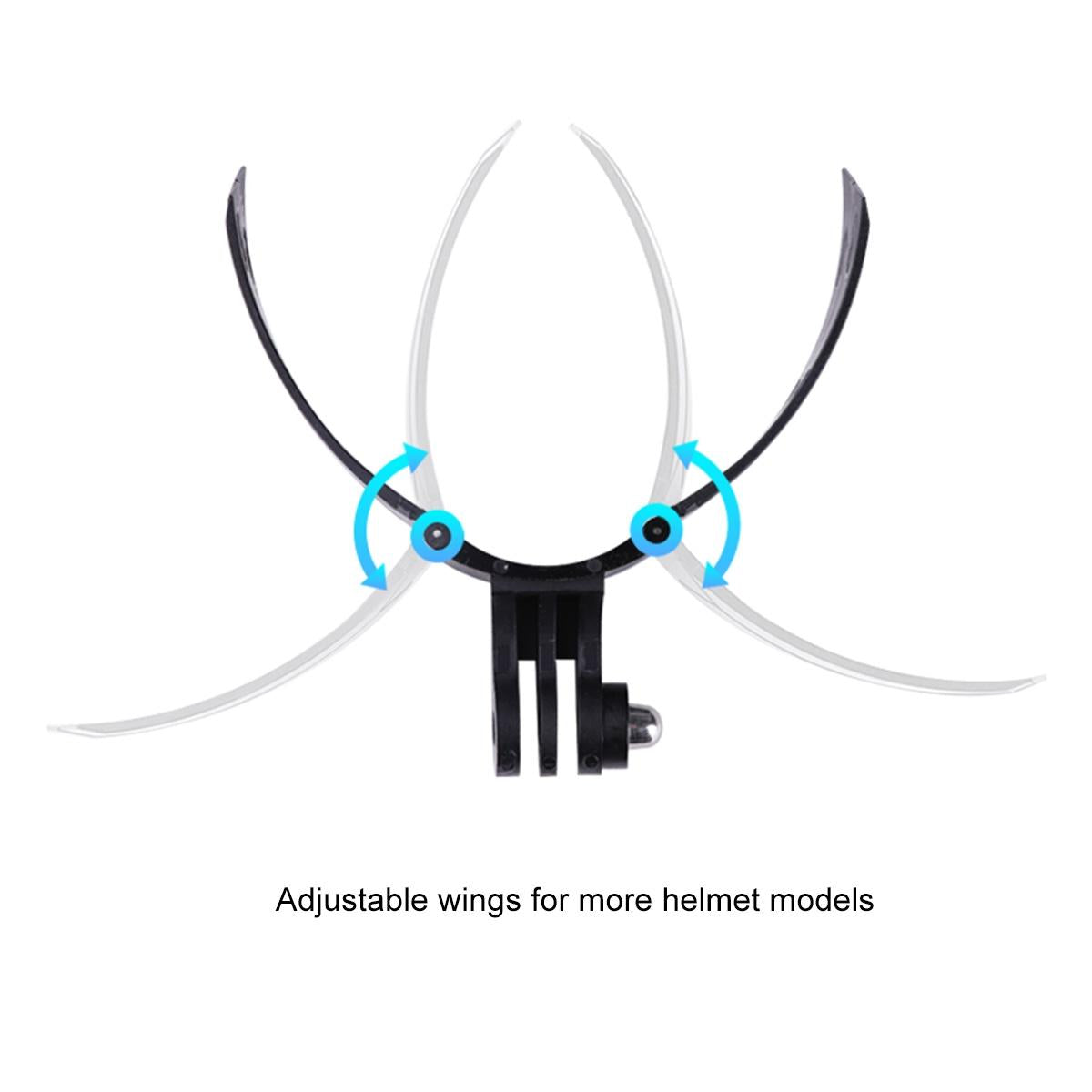 Foldable Action Camera Helmet Mount Kit with j Hook and Phone Clamp