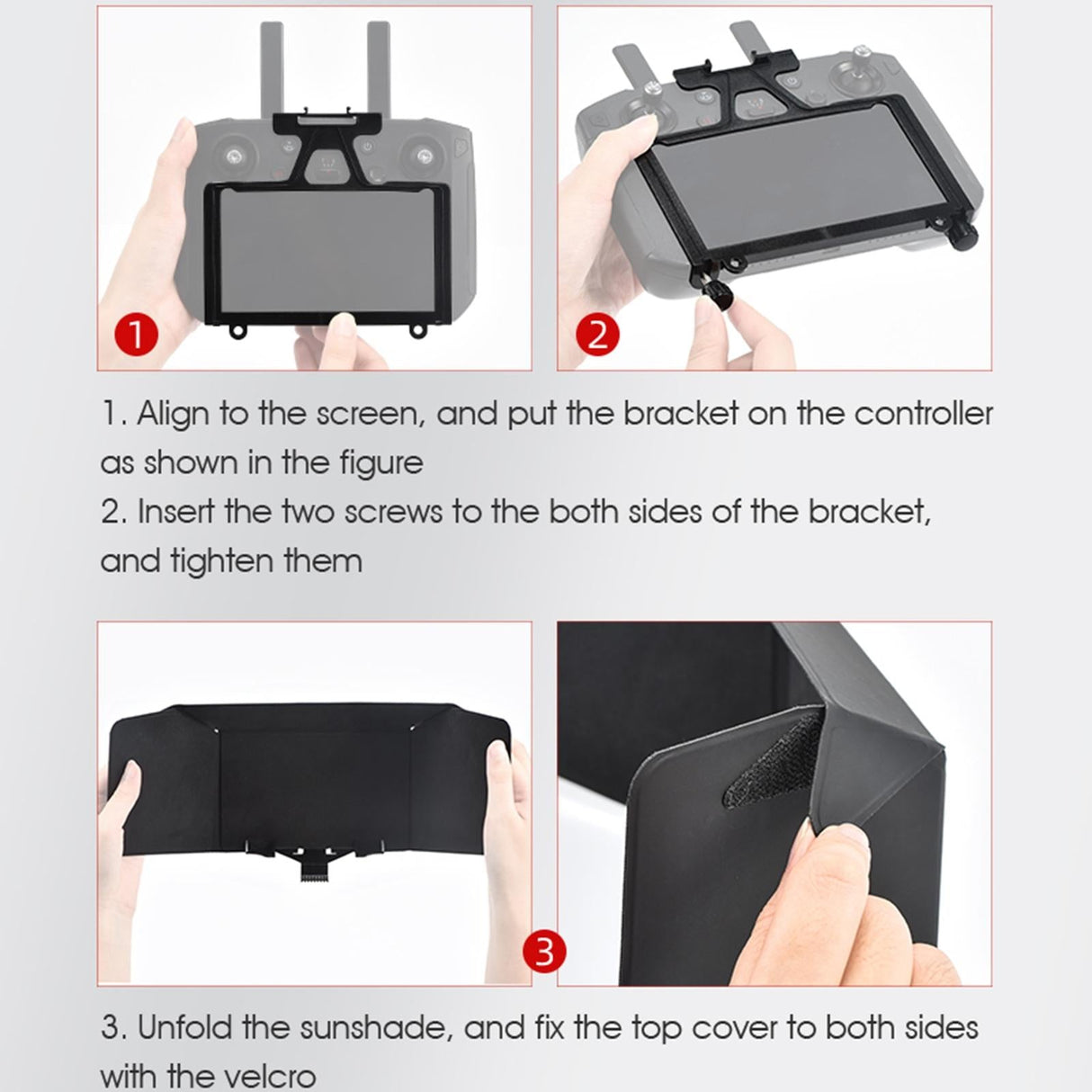 Foldable Sunshade with Screen Bracket for Dji Mavic Drones