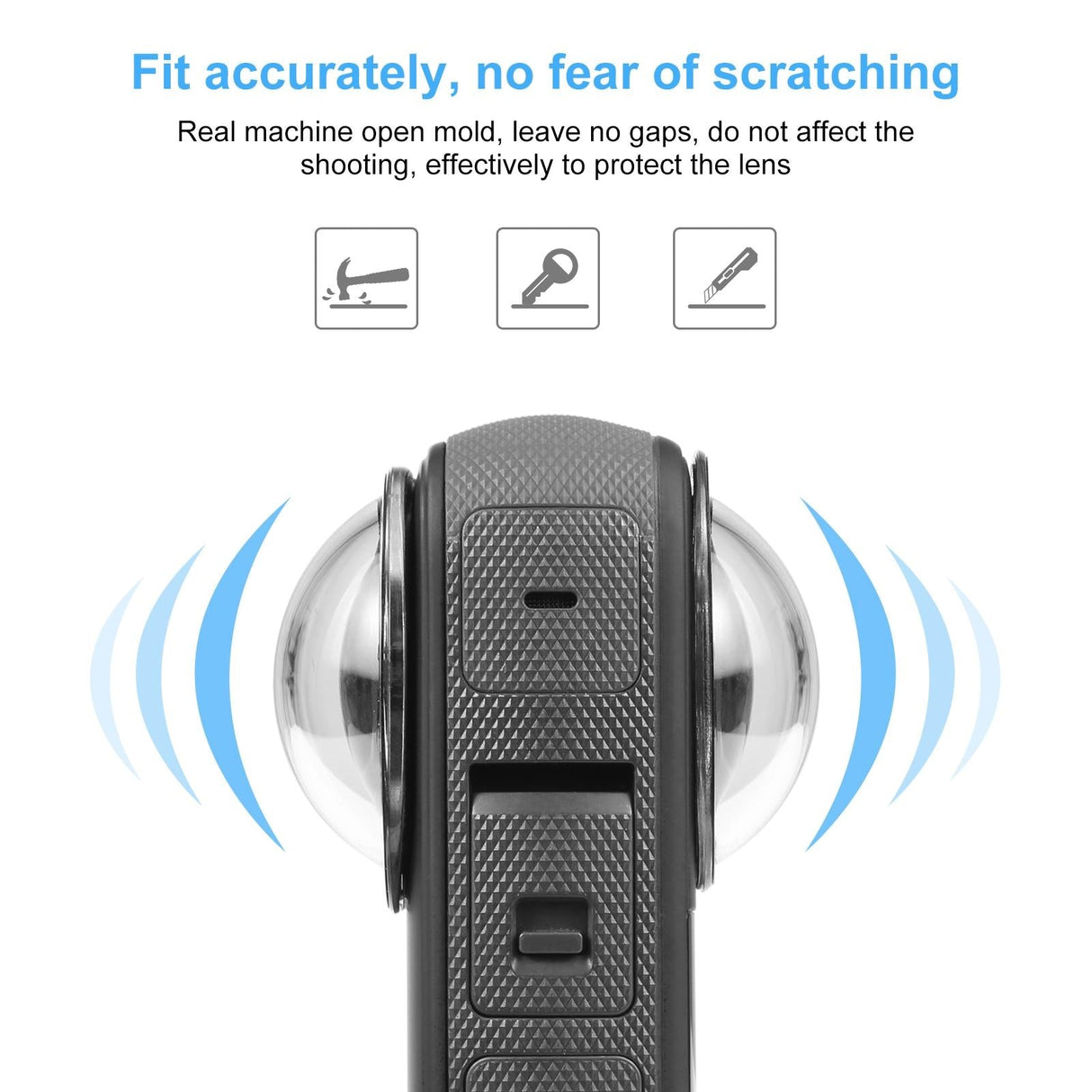 Optical Glass Lens Guard for Insta360 X3 - Protective Cover